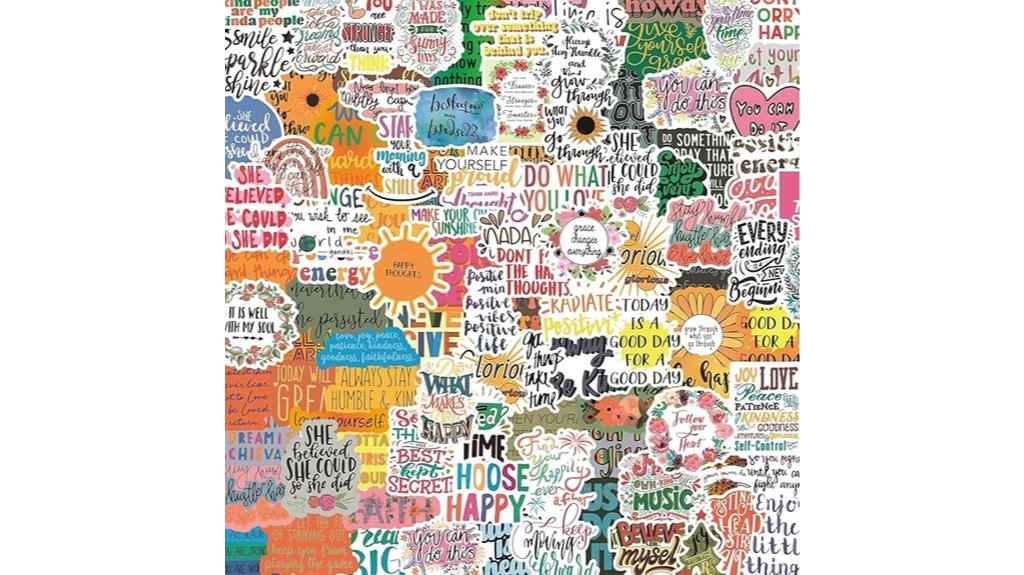 inspirational stickers for items