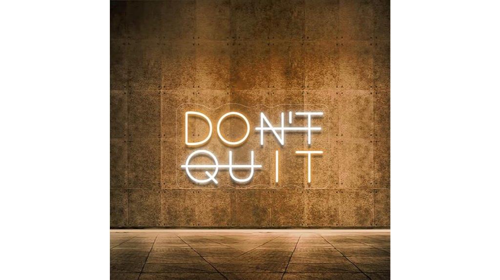 inspirational wall neon sign