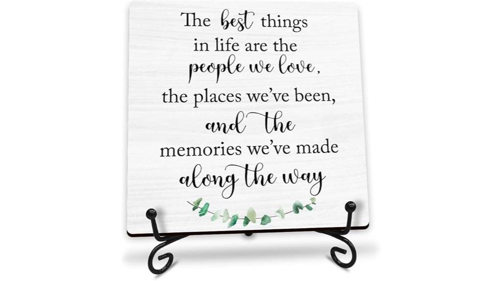 inspirational wooden sign