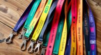 inspirational work quote lanyards