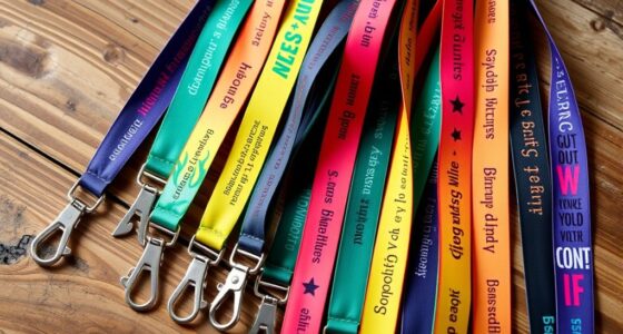 inspirational work quote lanyards