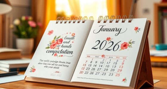 inspiring 2026 quote calendars