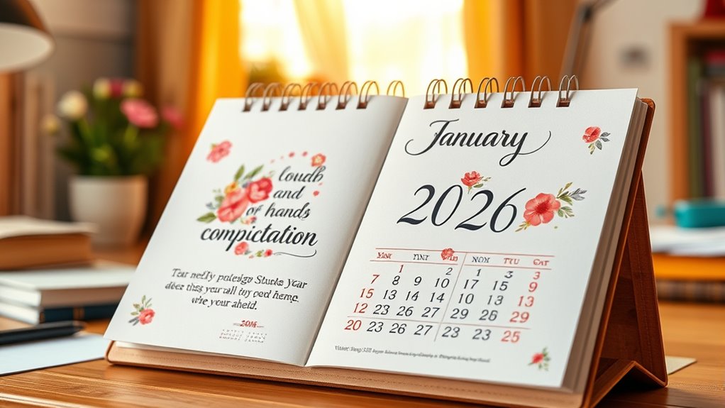 inspiring 2026 quote calendars