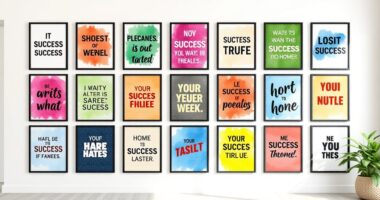 inspiring success quote prints