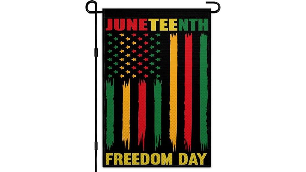 juneteenth emancipation garden flag