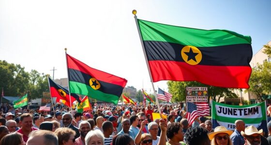 juneteenth flags celebrating heritage