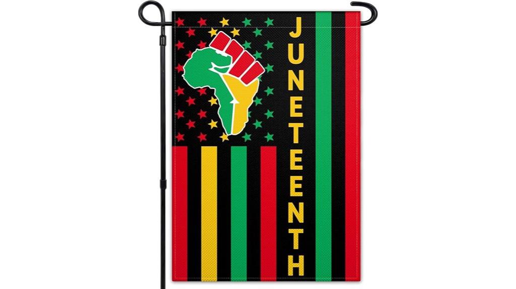 juneteenth outdoor garden flag