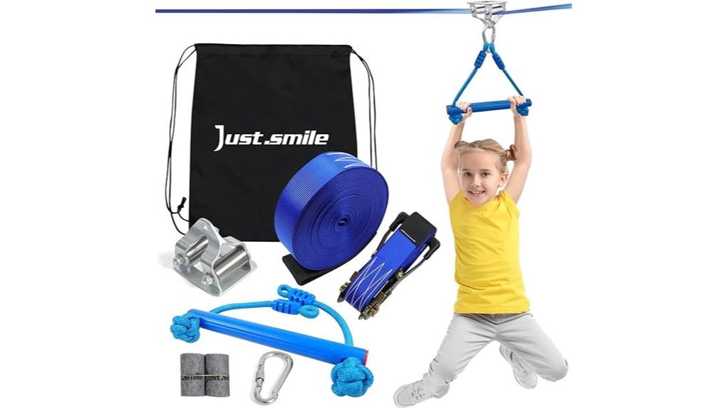 kids zip line set