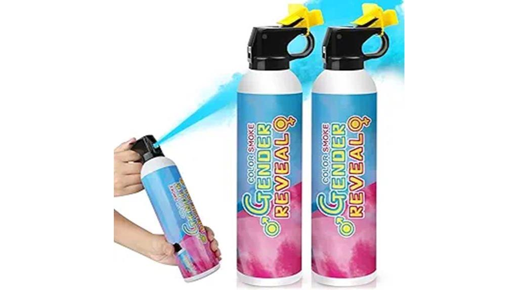 large gender reveal extinguishers