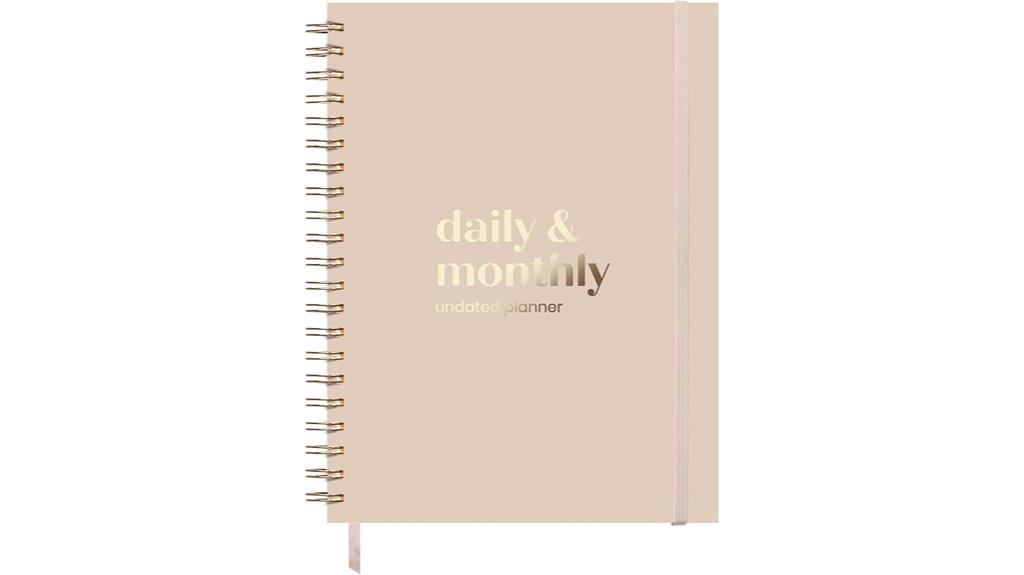 large hardcover spiral notebook