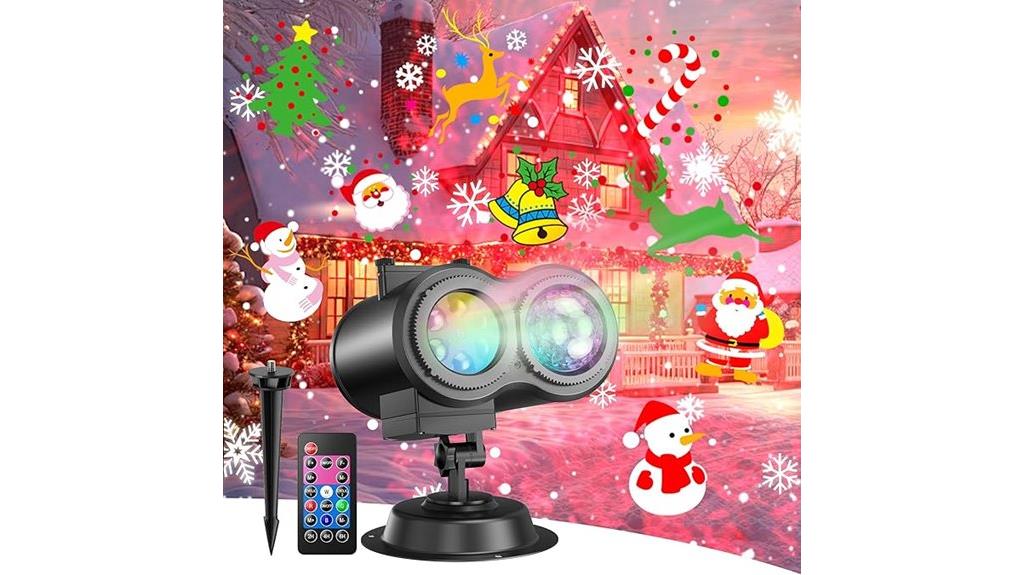 large holiday outdoor projector