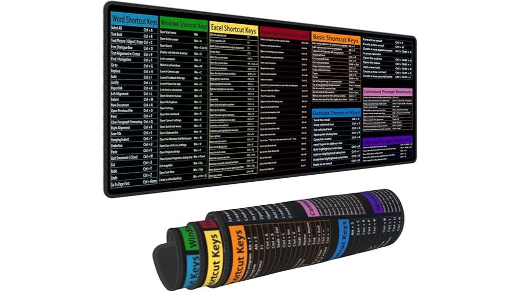 large keyboard and mouse pad