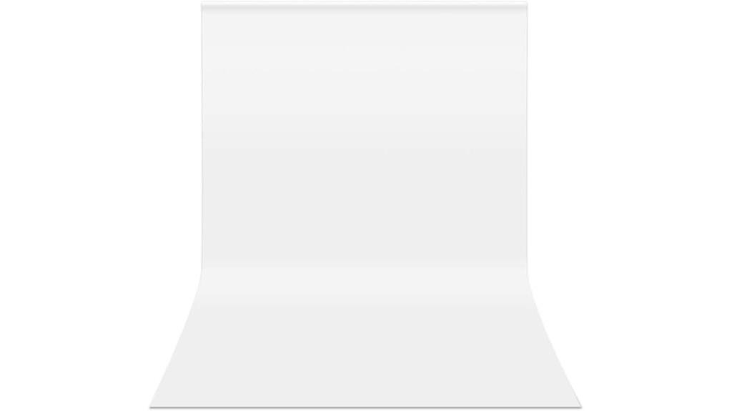 large white seamless backdrop