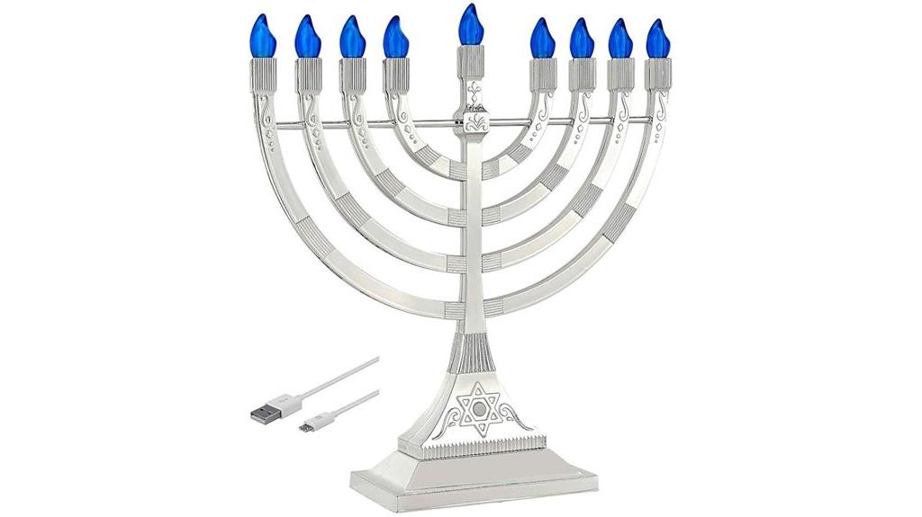 led chanukah menorah