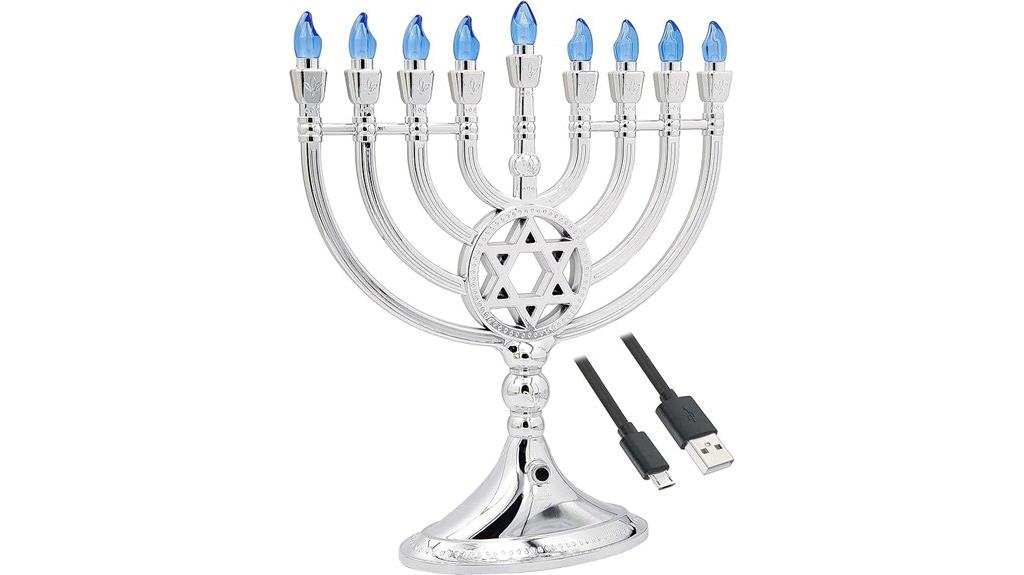 led electric hanukkah menorah