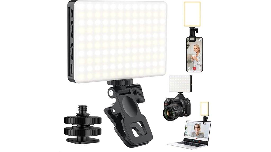 led selfie light with tripod