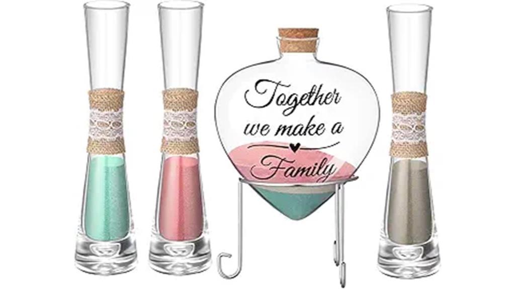 light colored sand wedding set