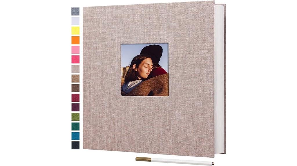 linen cover photo album
