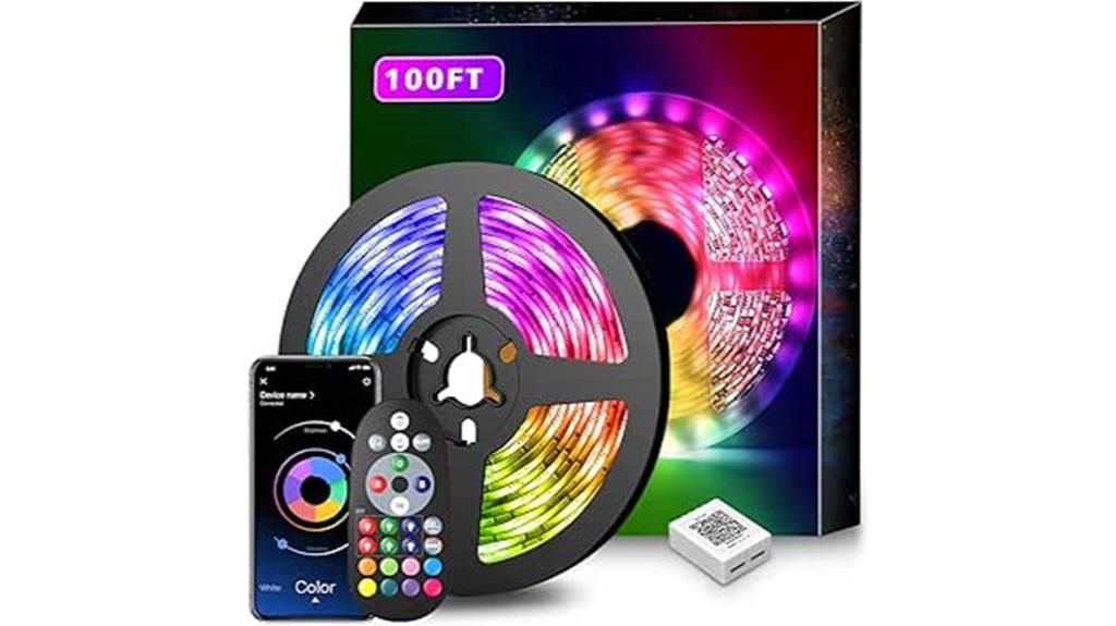 long led strip with controls