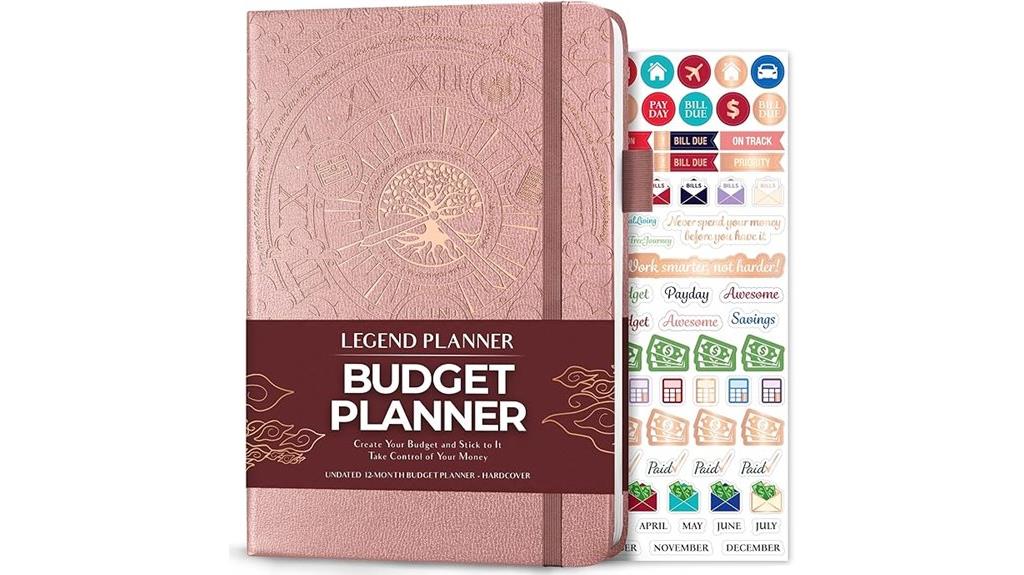 luxury financial planning notebook