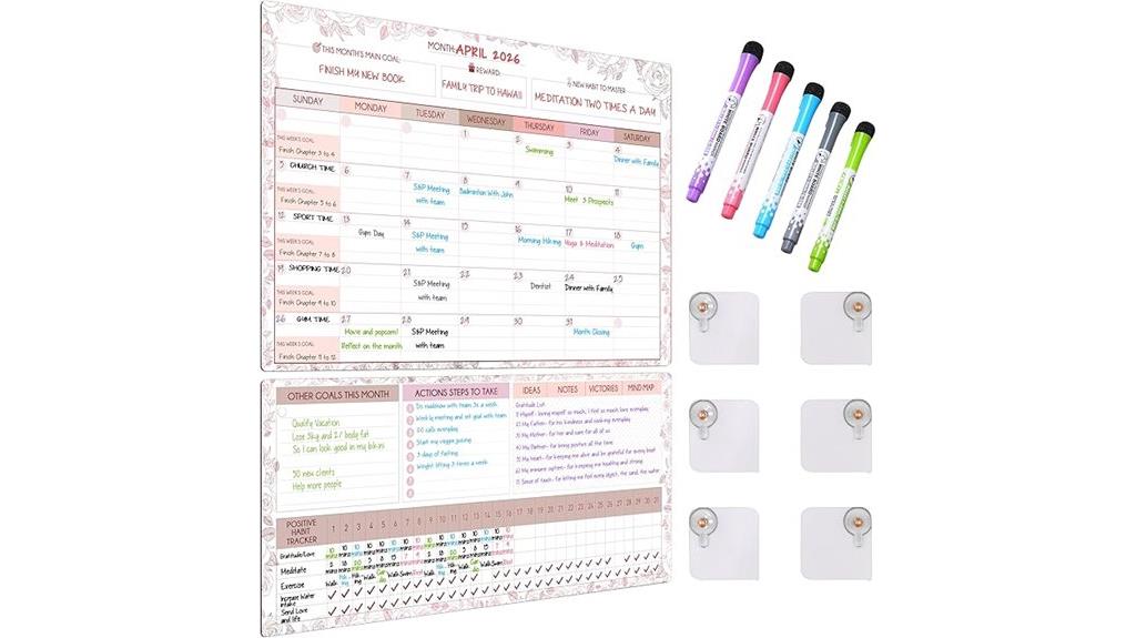 magnetic fridge whiteboard set
