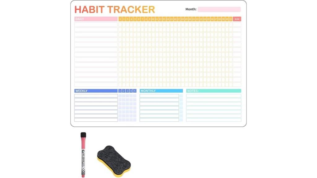 magnetic habit tracker calendar