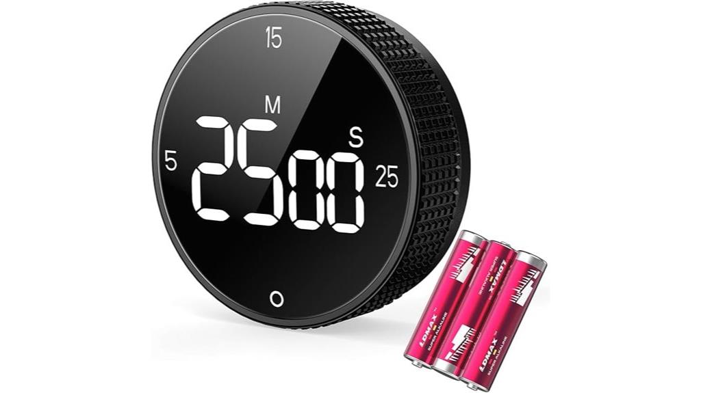 magnetic loud led timer