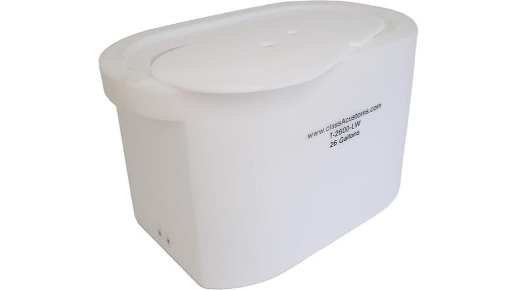 marine livewell storage capacity