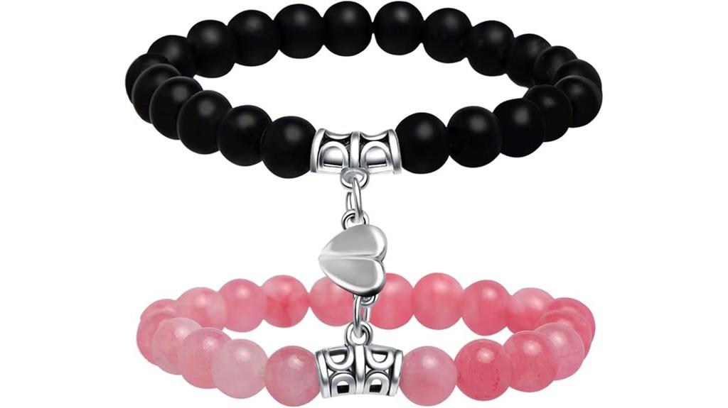 matching heart magnet bracelets