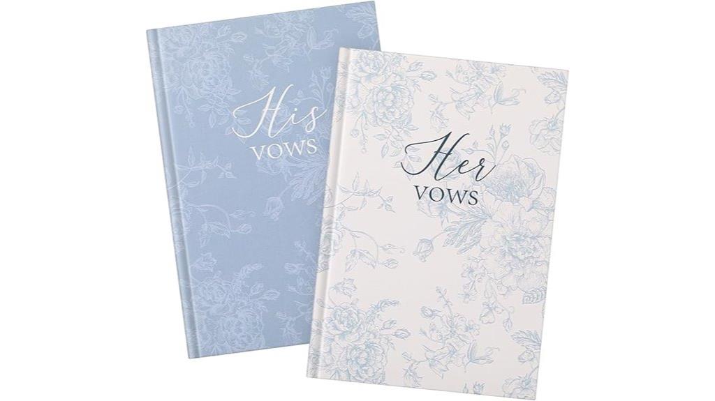 matching wedding vow books