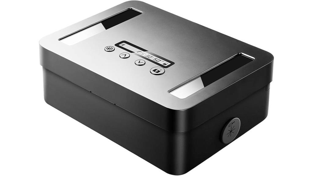 metal lock box with timer