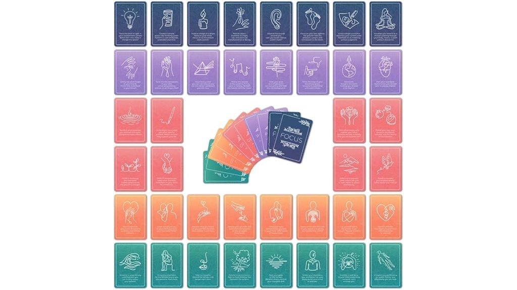 mindfulness card deck set