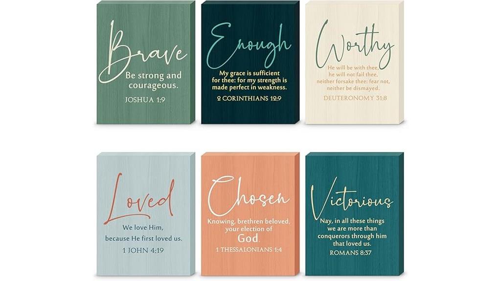 mini christian wooden signs