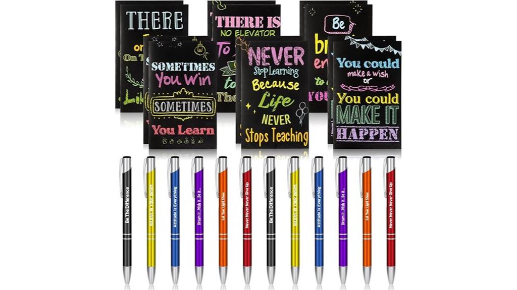 mini pens notepad set
