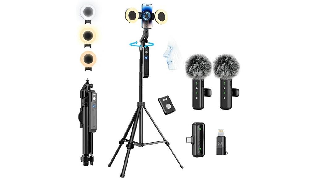mobile video recording set