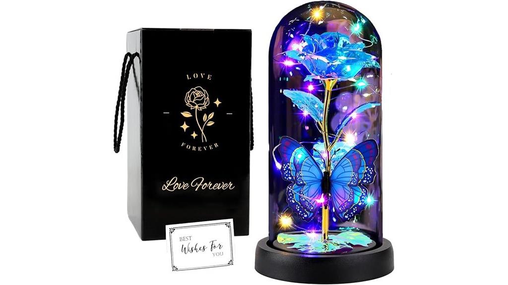 mom s rose glass dome