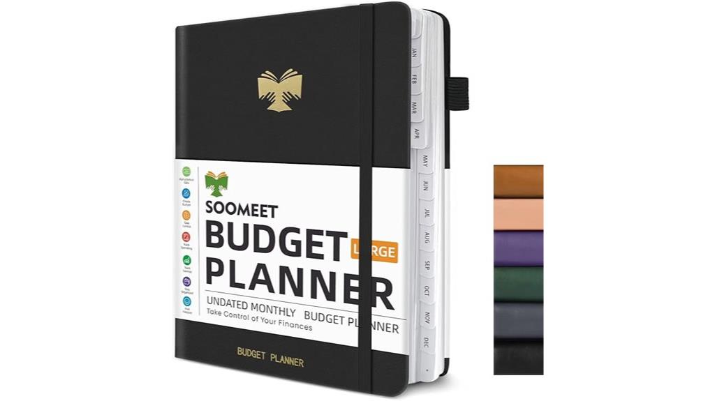 monthly budget hardcover planner