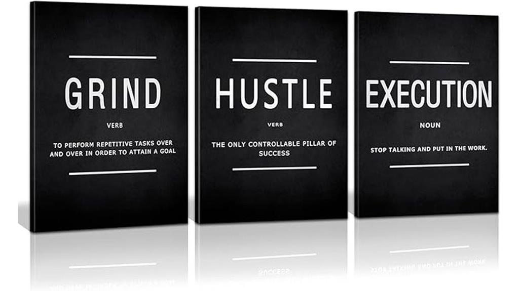 motivational canvas wall art