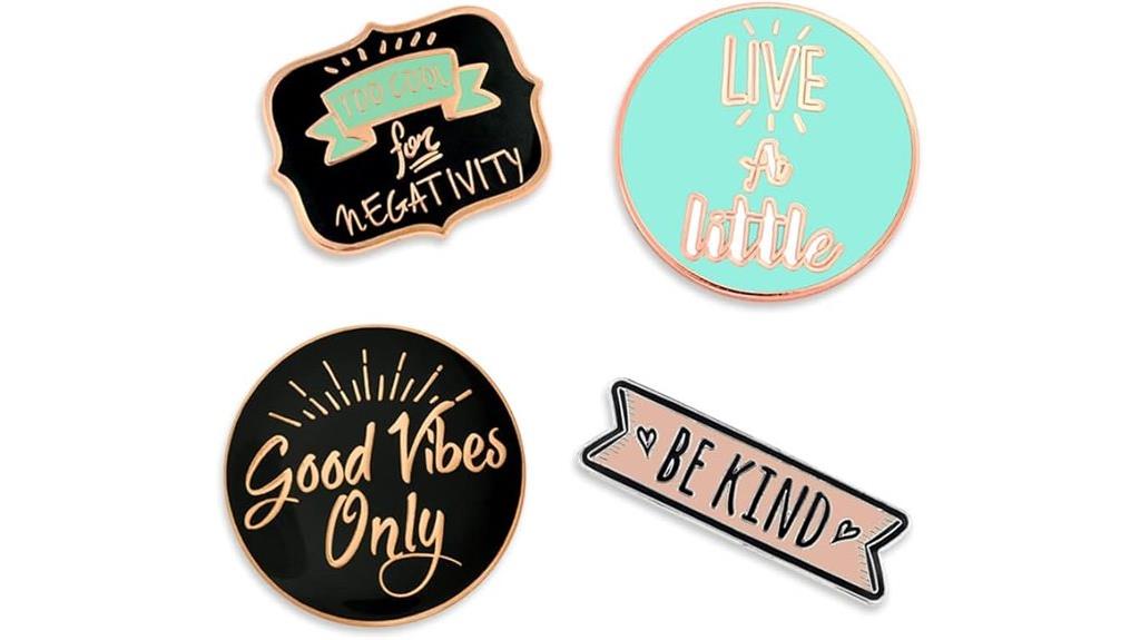 motivational lapel pin