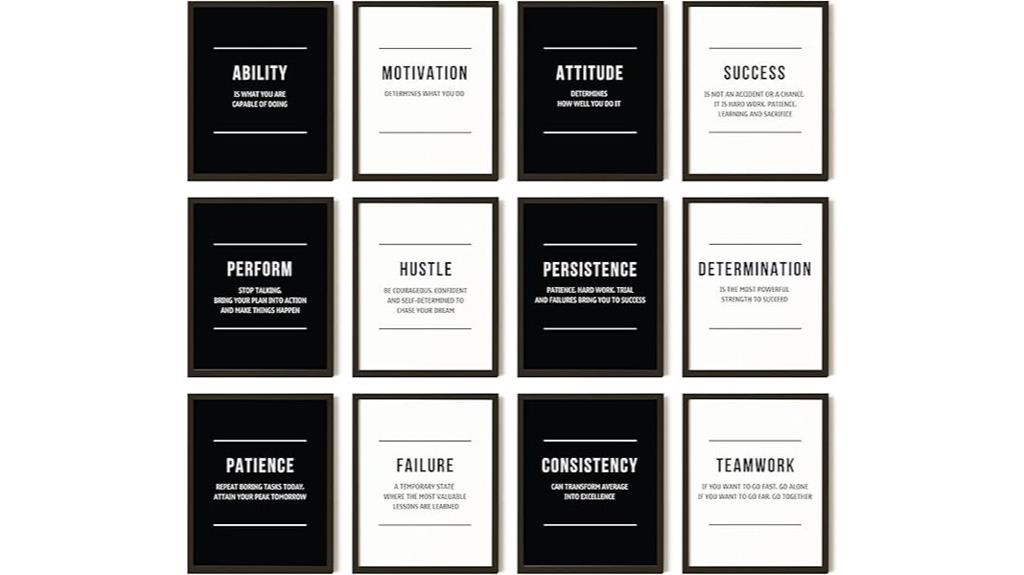 motivational office wall art