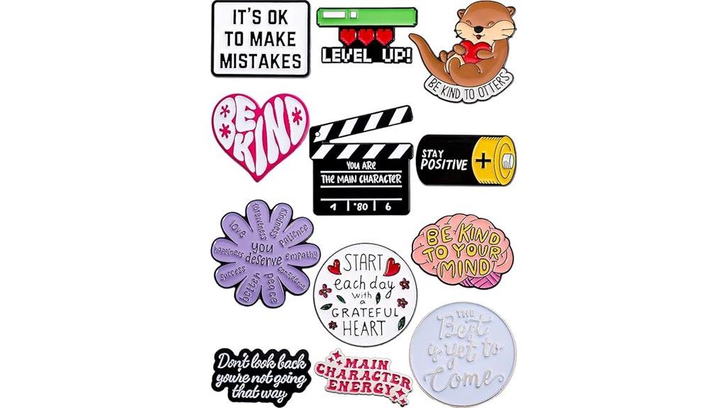 motivational pins with affirmations