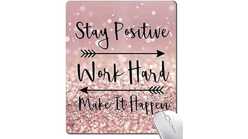 motivational quote desk pad