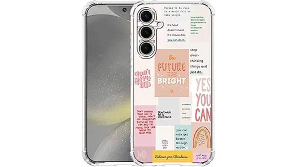 motivational quote phone case