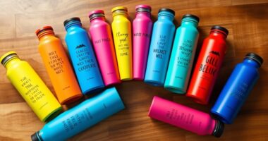 motivational quote water bottles