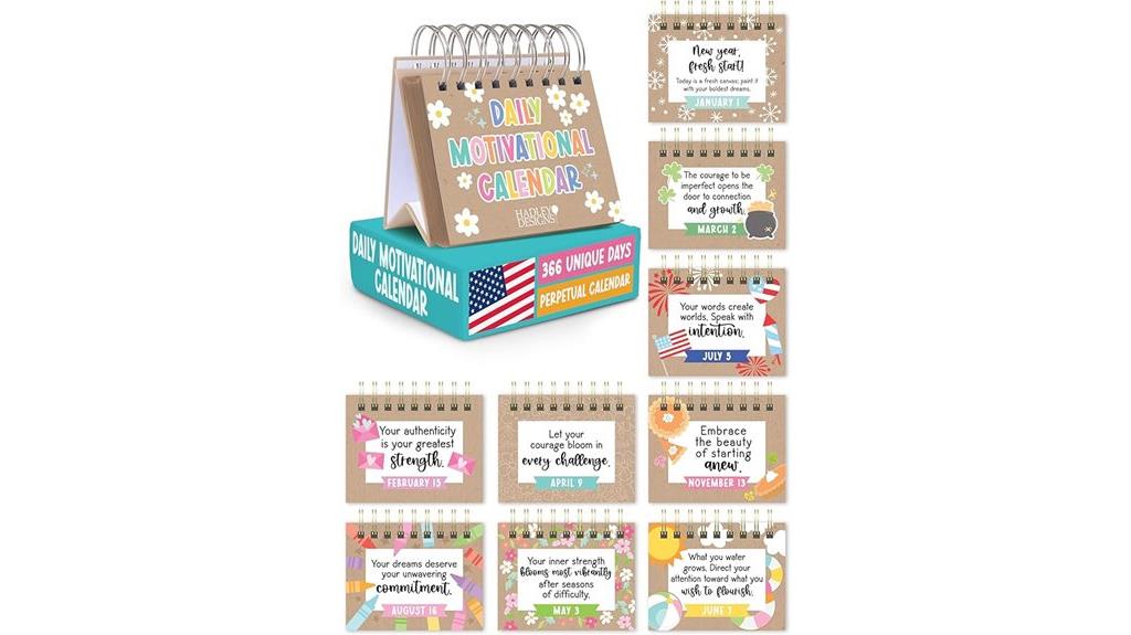 motivational quotes desk calendar
