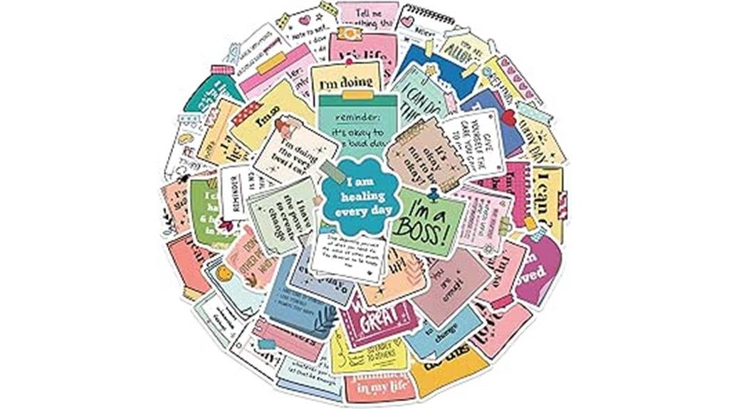 motivational stickers for items