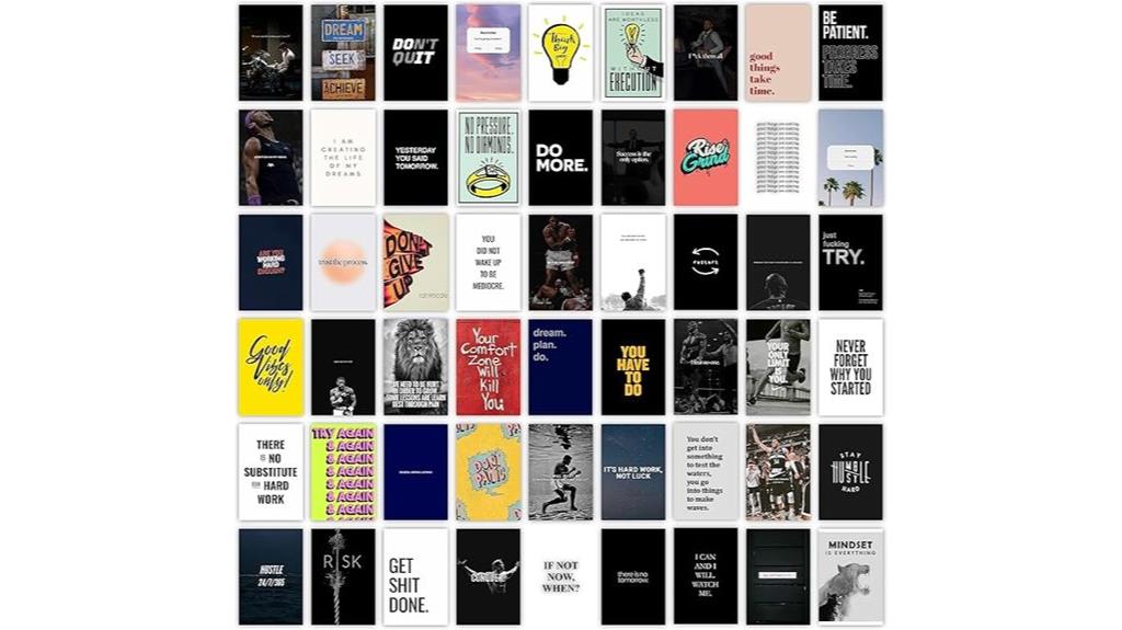 motivational wall art set