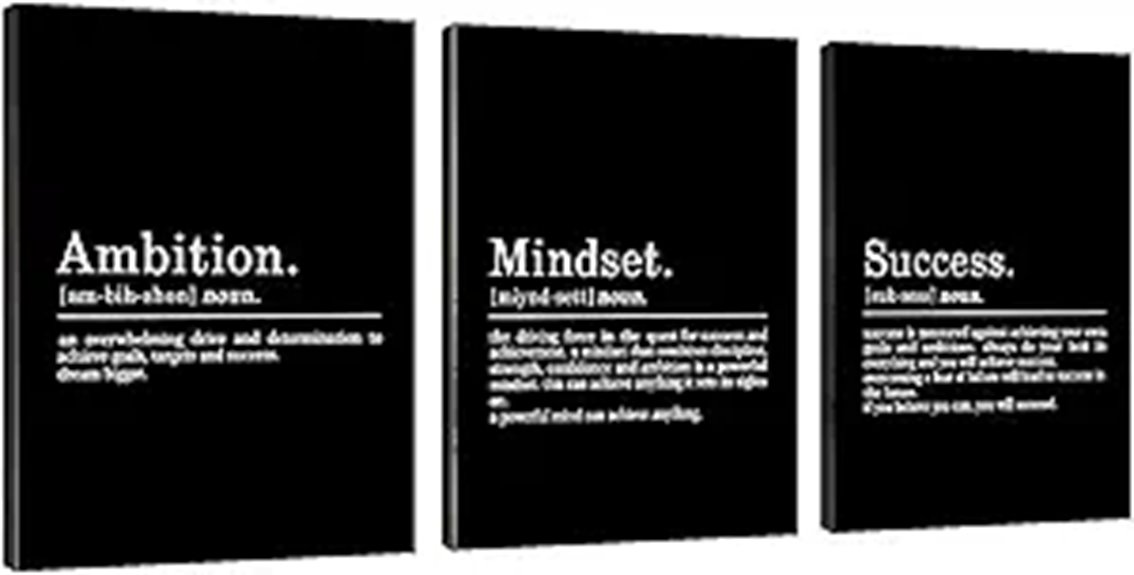 motivational wall art set