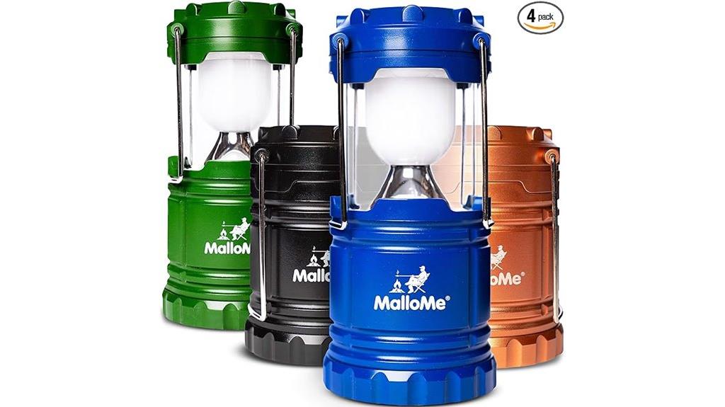 multicolor camping lantern set