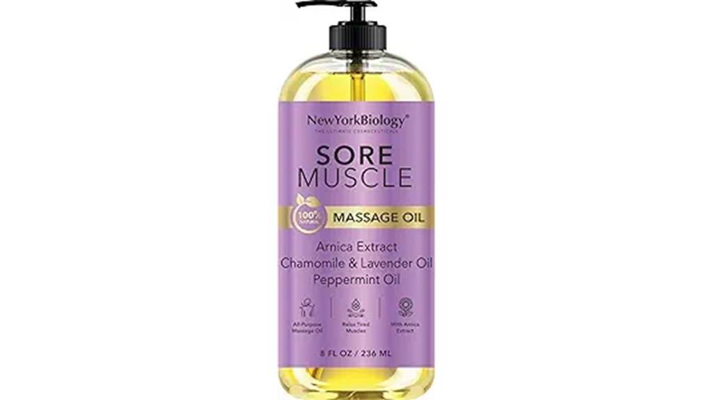 muscle relief massage oil